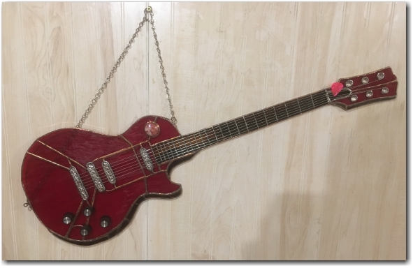Red Gibson Guitar
